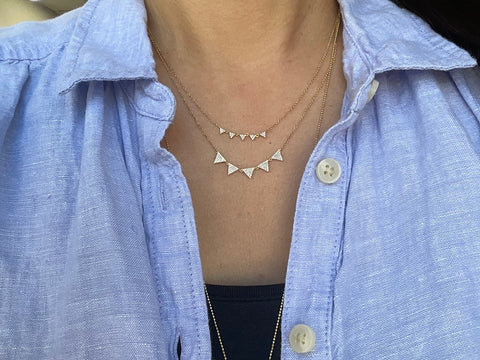 Mini Multi Triangle Necklace