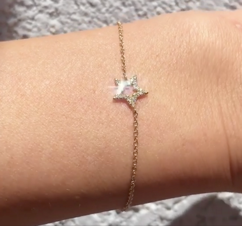 Open Star Diamond Bracelet