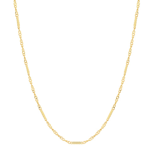 14K gold singapore chain layer sachi necklace delicate