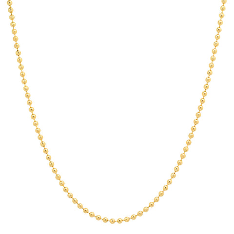 14K solid gold ball chain layer Sachi jewelry