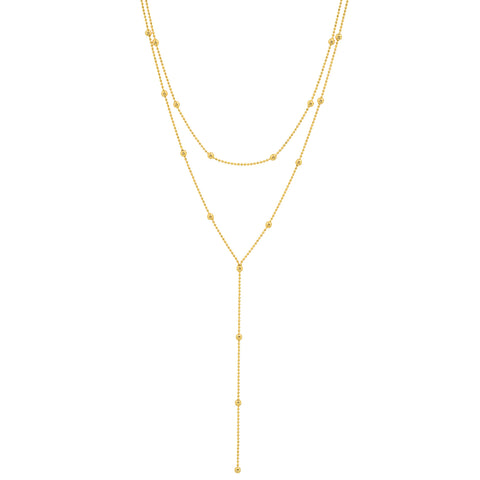 Adjustable Zipper Lariat Necklace