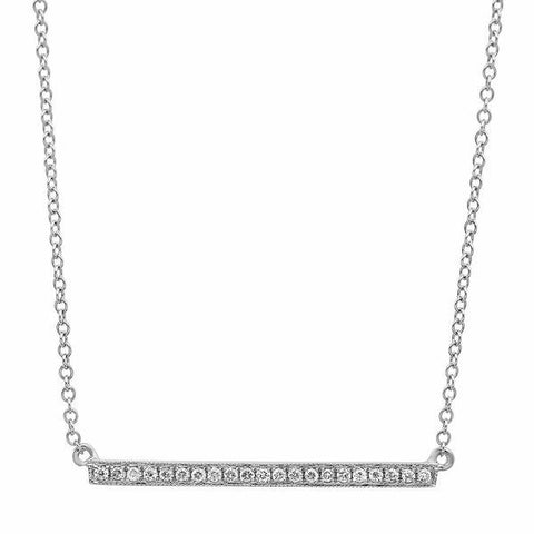 diamond bar pave dainty delicate 14k gold sachi necklace jewelry