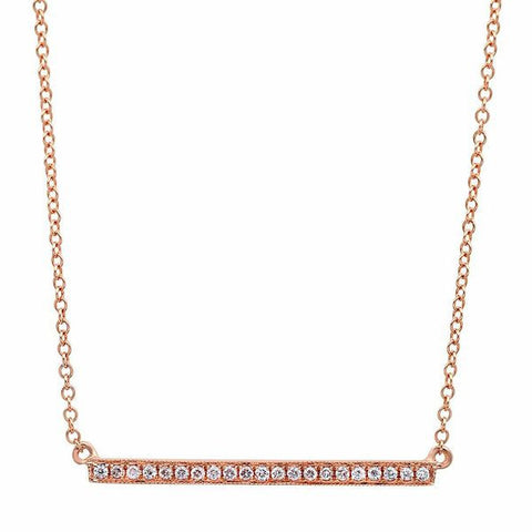 diamond bar pave dainty delicate 14k gold sachi necklace jewelry