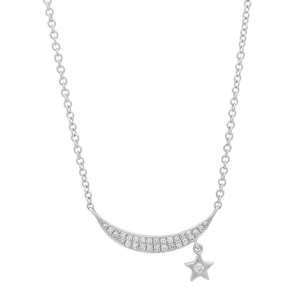 Sophie Theakston Polki Diamond Moon & Star Necklace Large – Hetre Alresford