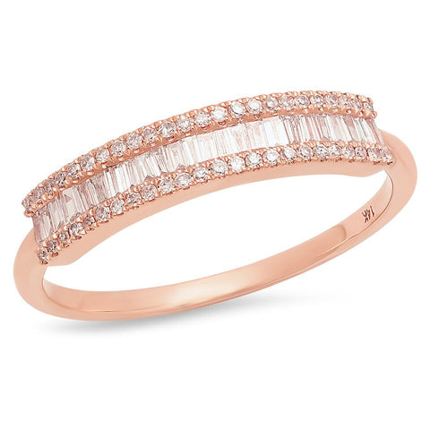 baguette diamond segment band 14k gold delicate dainty micro pave sachi ring jewelry